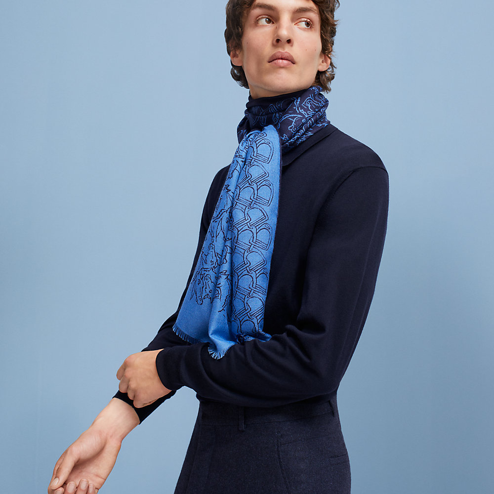 マフラー　ヘルメス Tissee Reversible Horse Mix scarf | Hermès Finland